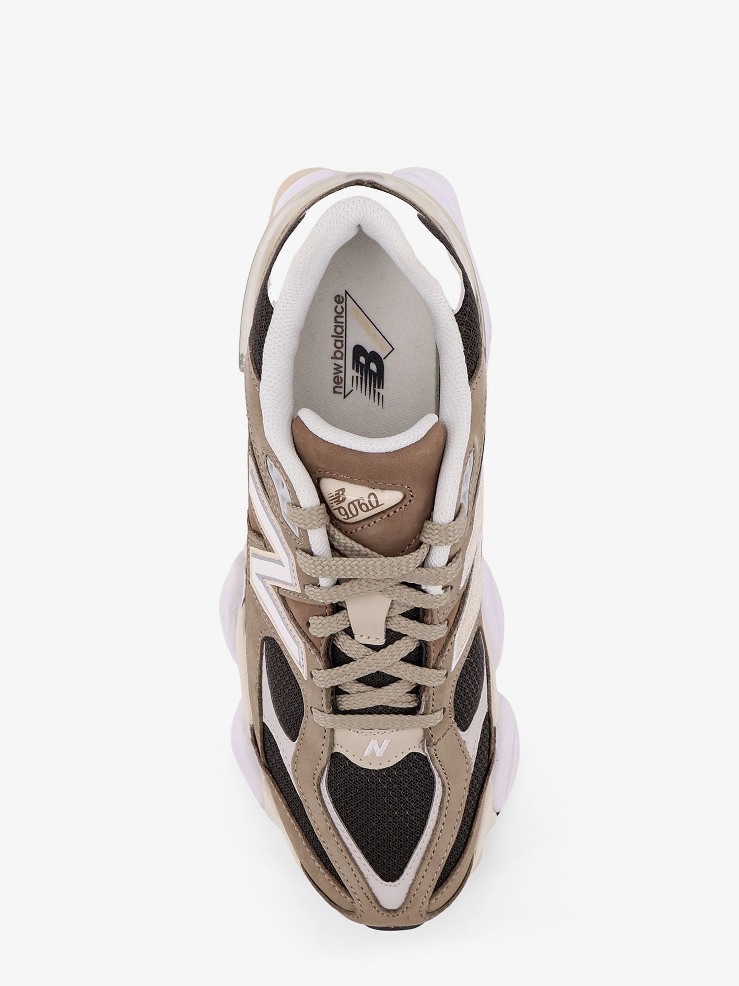 New Balance 9060 Low-Top Mesh Sneakers With Suede Interts