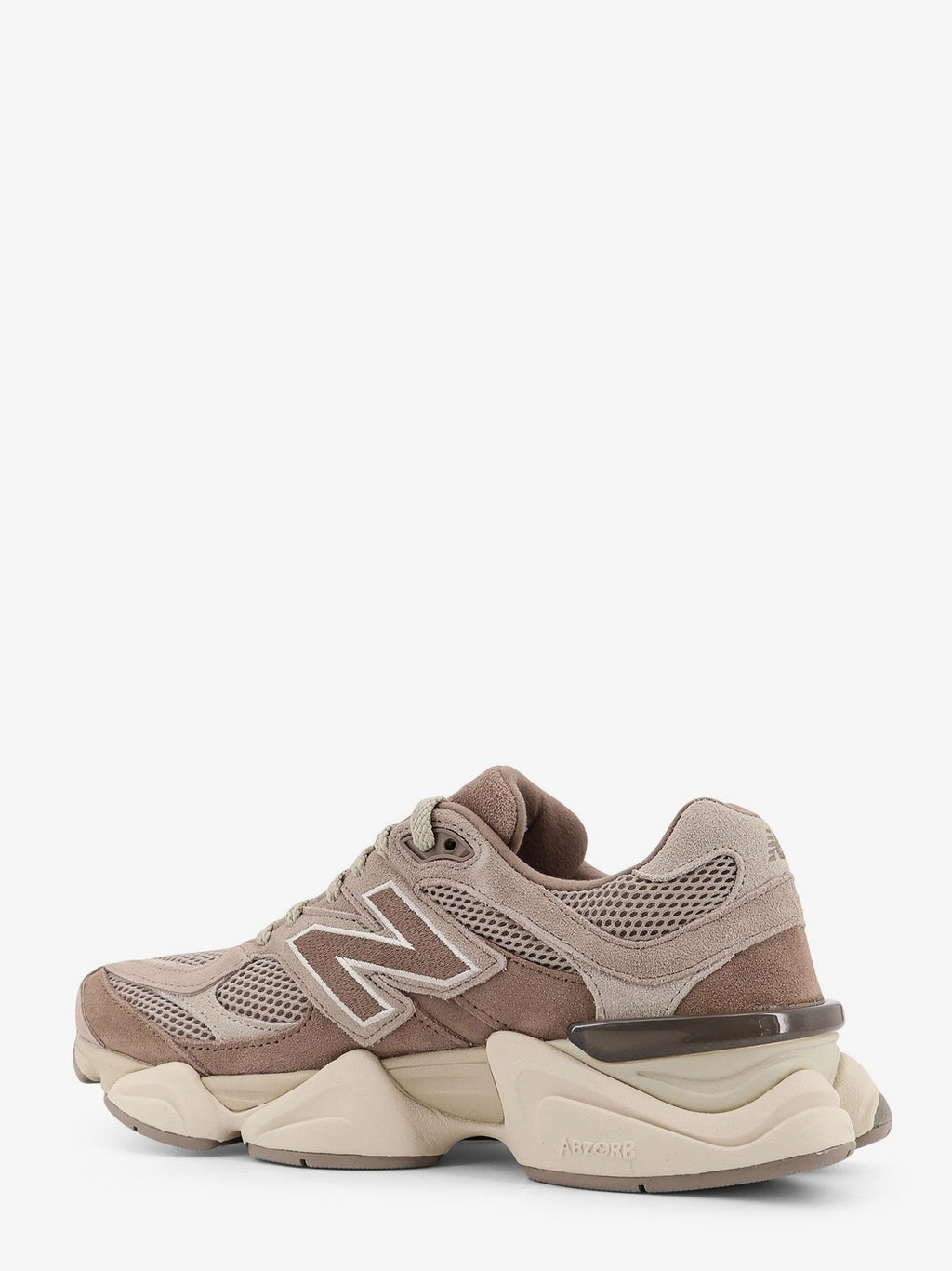 New Balance 9060 Mesh And Suede Low-Top Sneakers