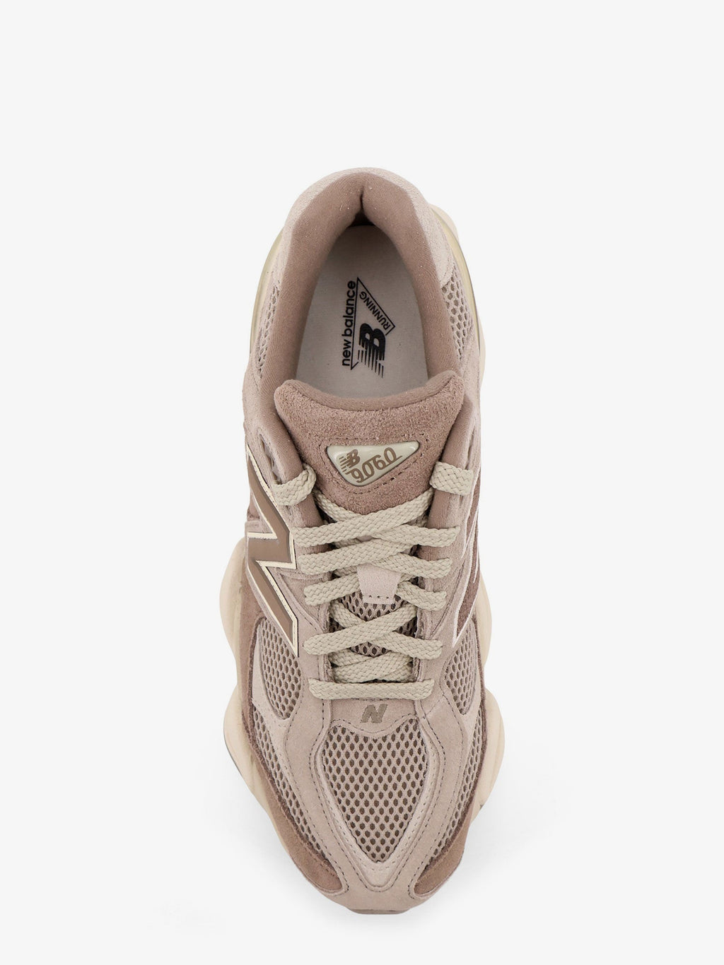 New Balance 9060 Mesh And Suede Low-Top Sneakers