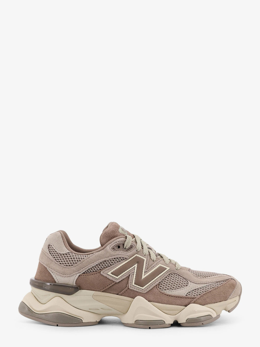 New Balance 9060 Mesh And Suede Low-Top Sneakers