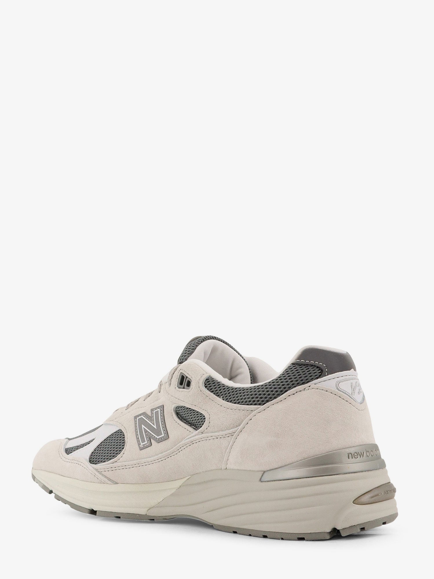 New Balance 991 Mesh And Suede Low-Top Sneakers