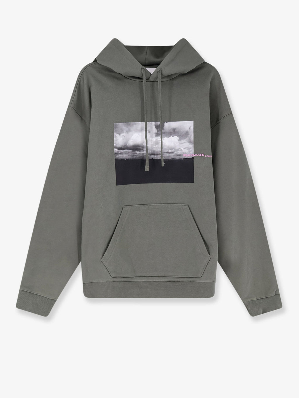 Oamc Peacemaker Loose Fit Hoodie Star Print Sweatshirt