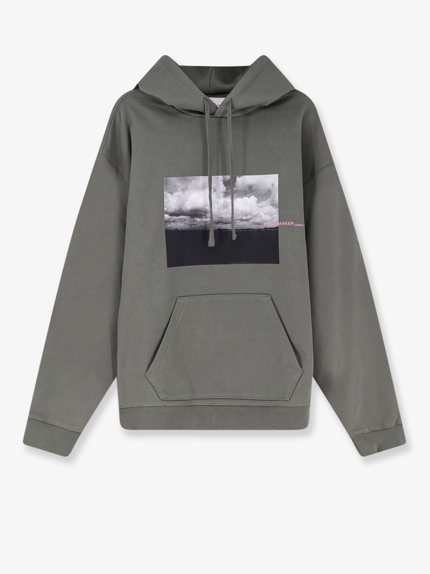 Oamc Peacemaker Loose Fit Hoodie Star Print Sweatshirt