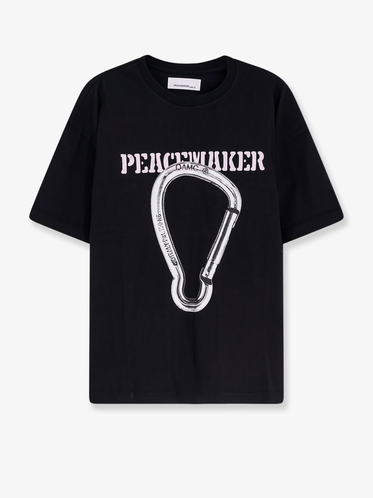 Oamc Peacemaker Cotton T-Shirt With Carabinier Print