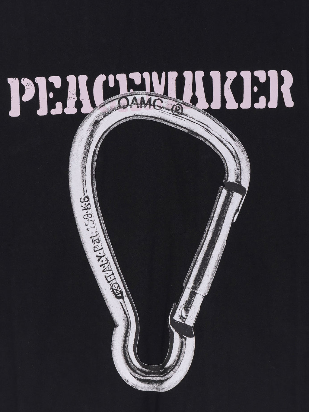 Oamc Peacemaker Cotton T-Shirt With Carabinier Print