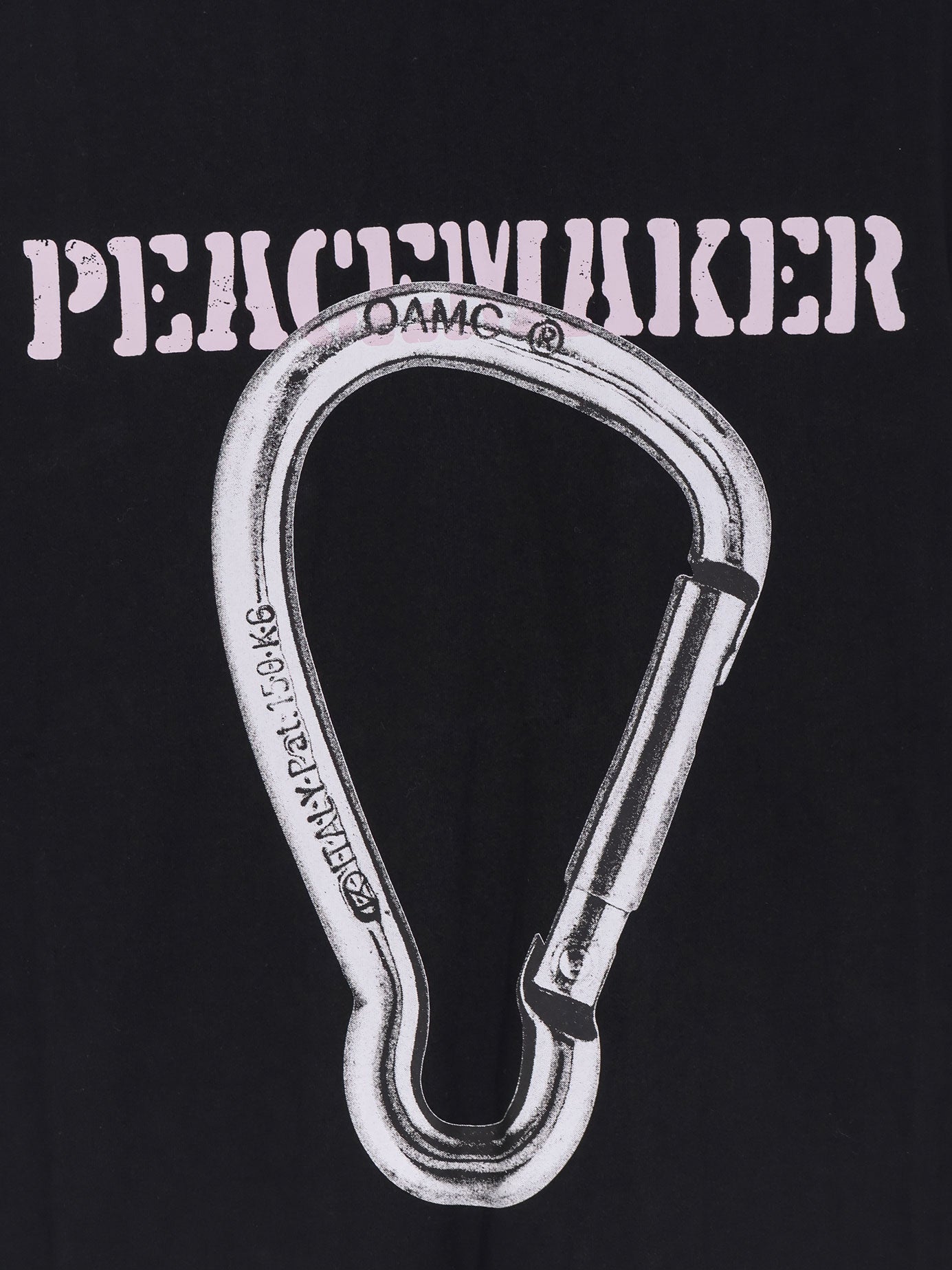 Oamc Peacemaker Cotton T-Shirt With Carabinier Print