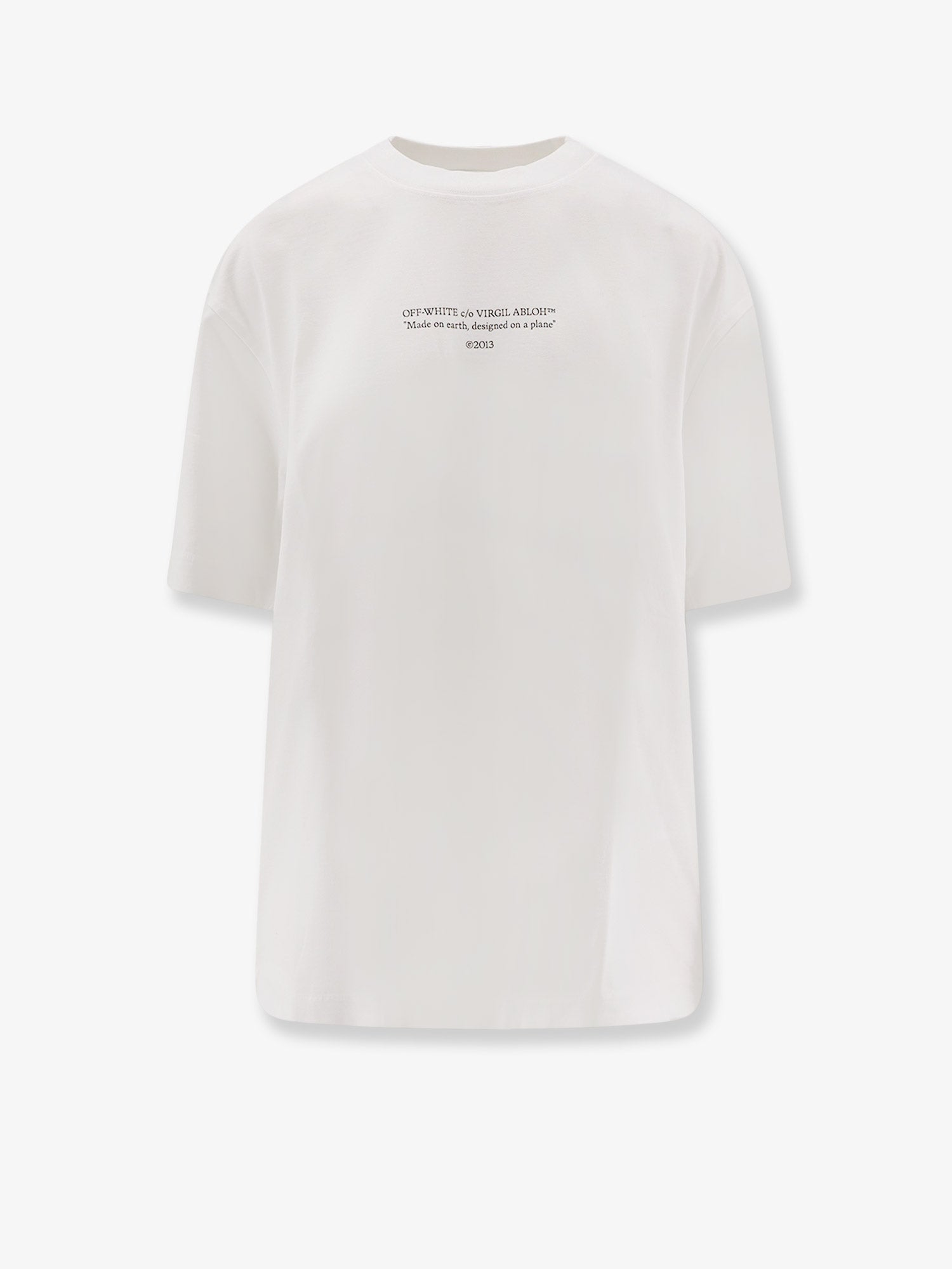Off White Cotton T-Shirt