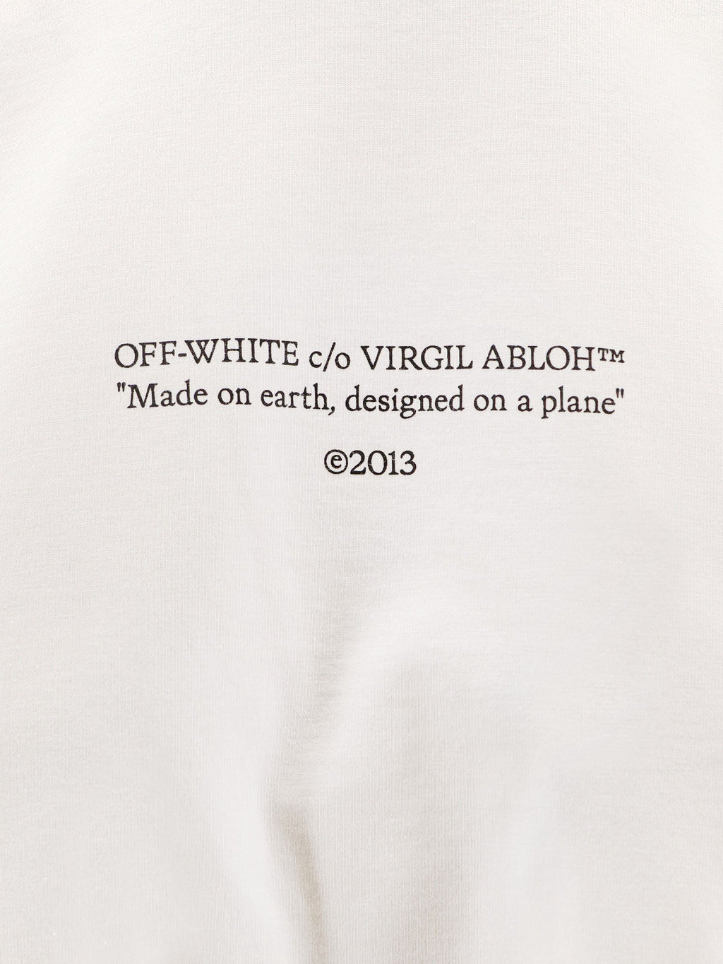 Off White Cotton T-Shirt