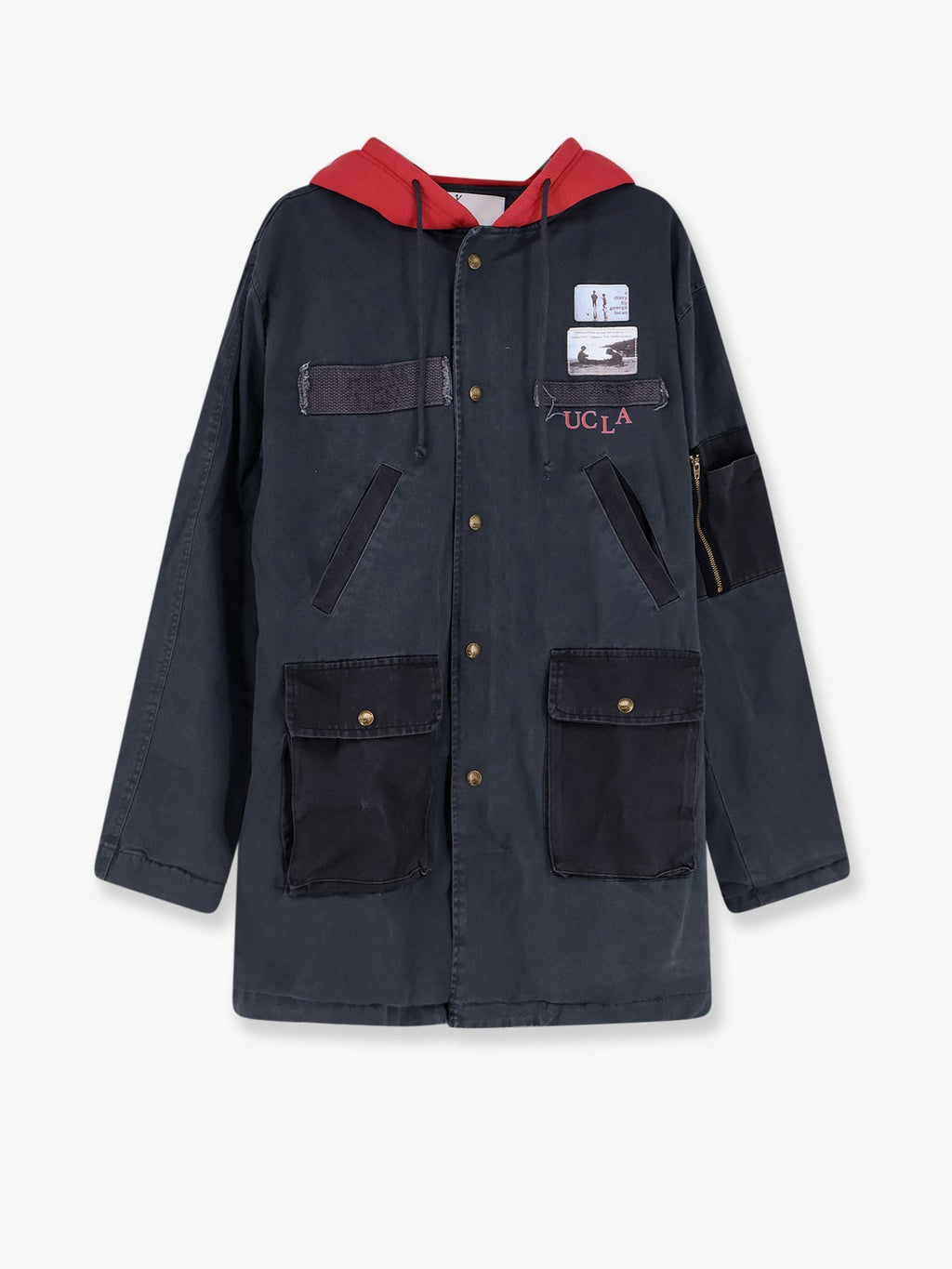 Paly Cotton Jacket With Used Effect