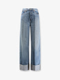 Re/Done Jeans With Raw Cut Cuff