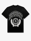 Represent Legacy Crest Cotton T-Shirt With Distressed Effect
