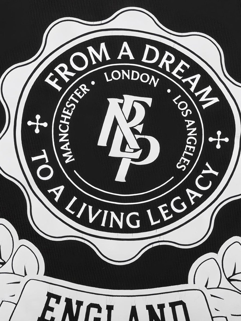 Represent Legacy Crest Cotton T-Shirt With Distressed Effect