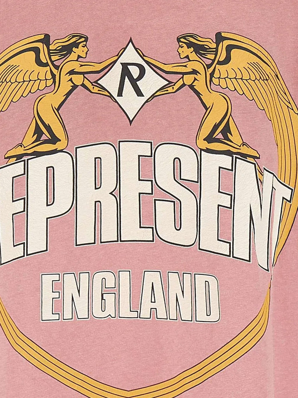 Represent Cotton T-Shirt With Distressed Effect