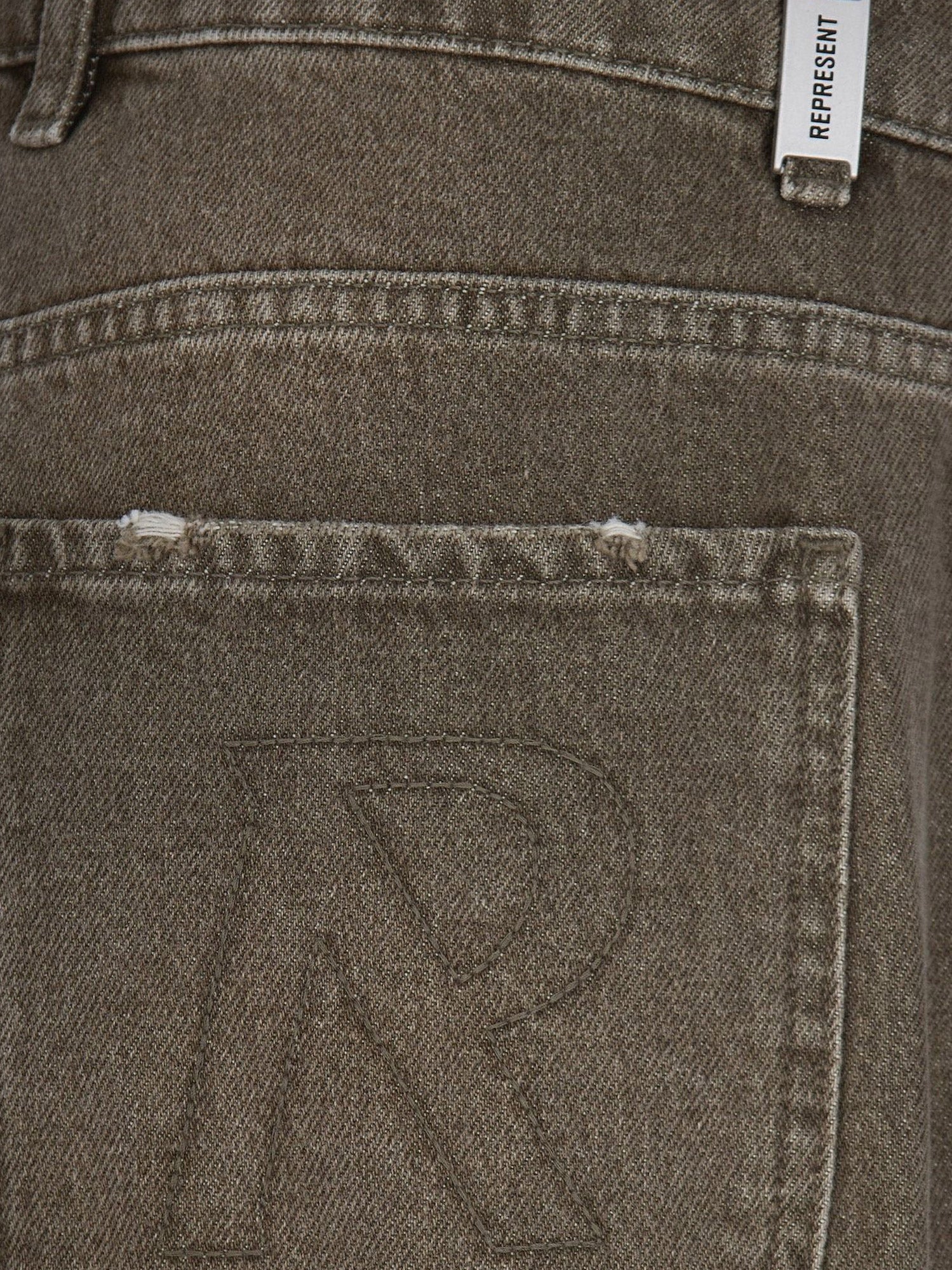 Represent Jeans With Rewashed Effect