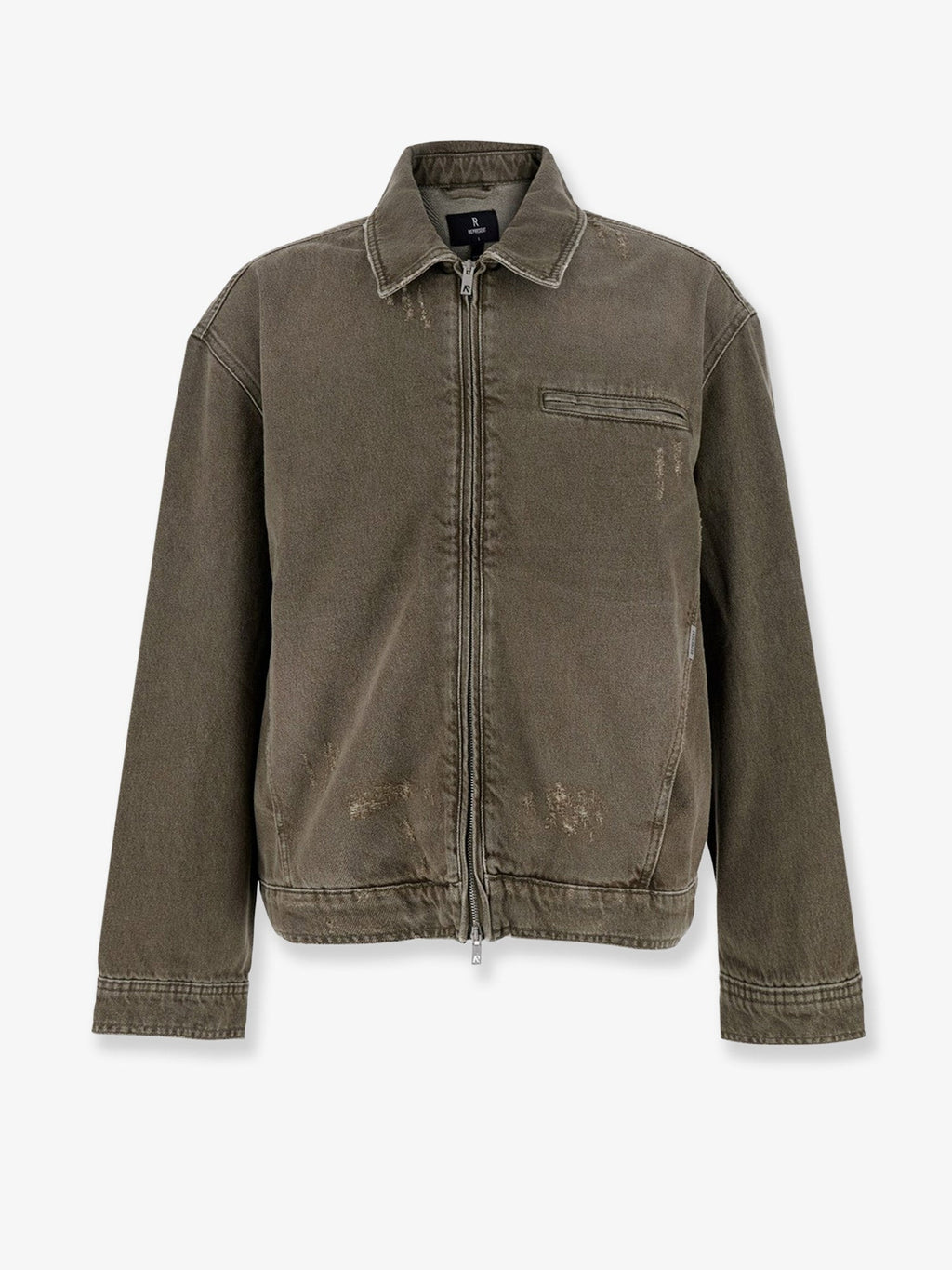 Represent Denim Jacket With Distressed Effect