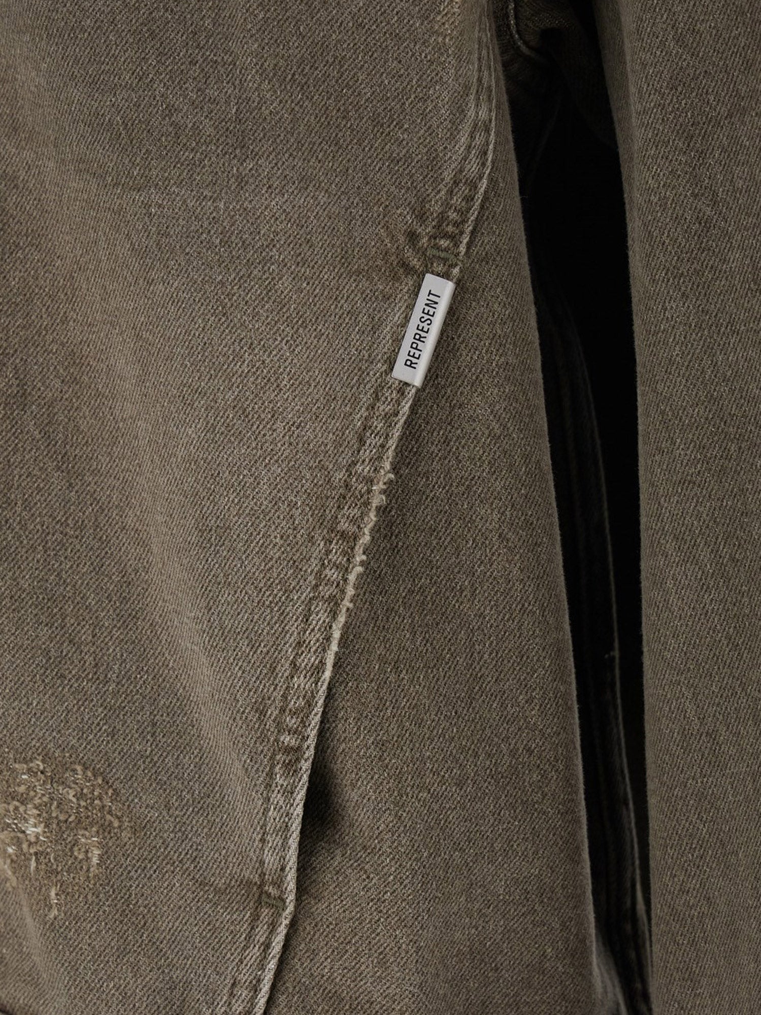 Represent Denim Jacket With Distressed Effect