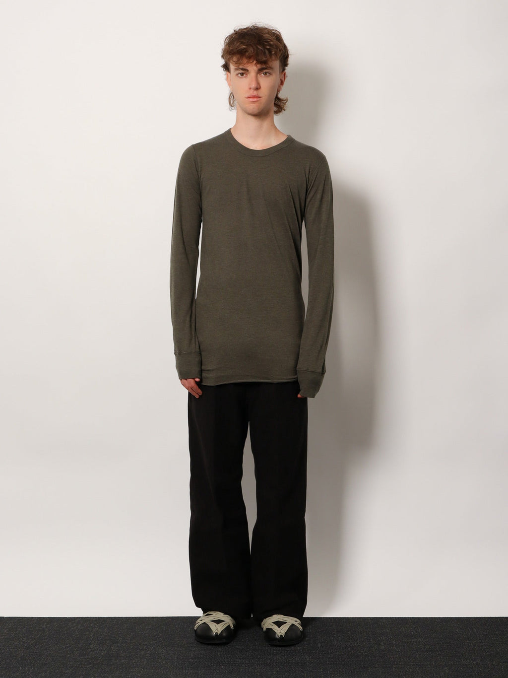 Rick Owens Basic Ls T Viscose Blend T-Shirt