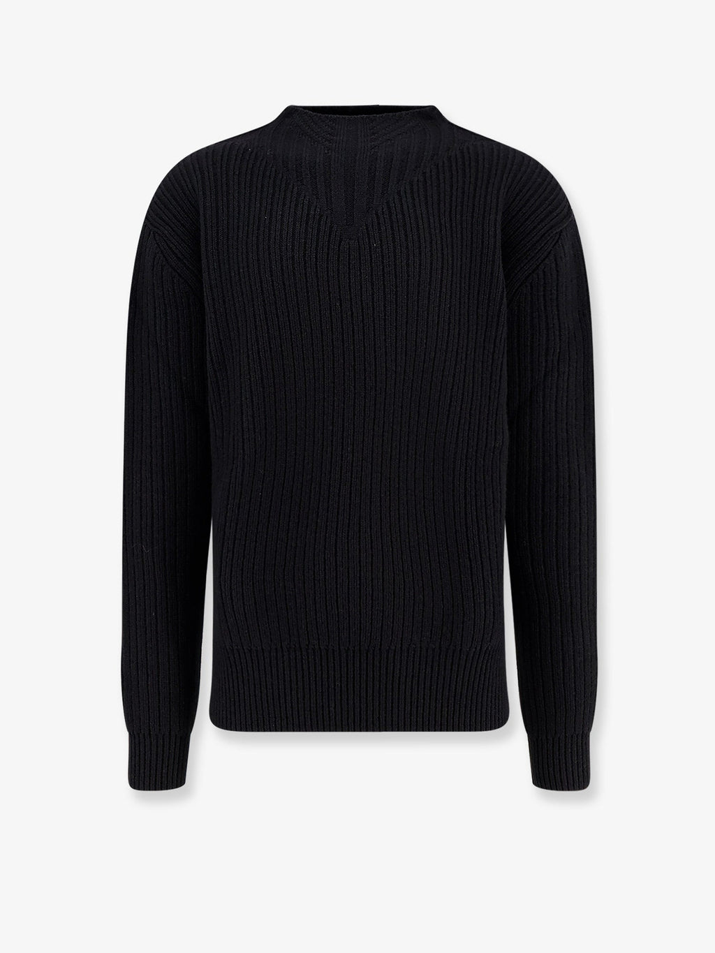 Rick Owens Fisherman Round Neck Virgin Wool Sweater