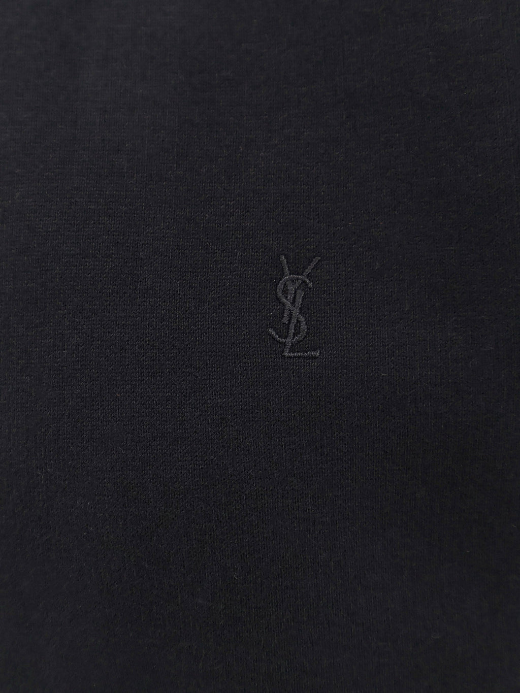 Saint Laurent Certified Cotton Sweatshirt With Cassandre Embroidery