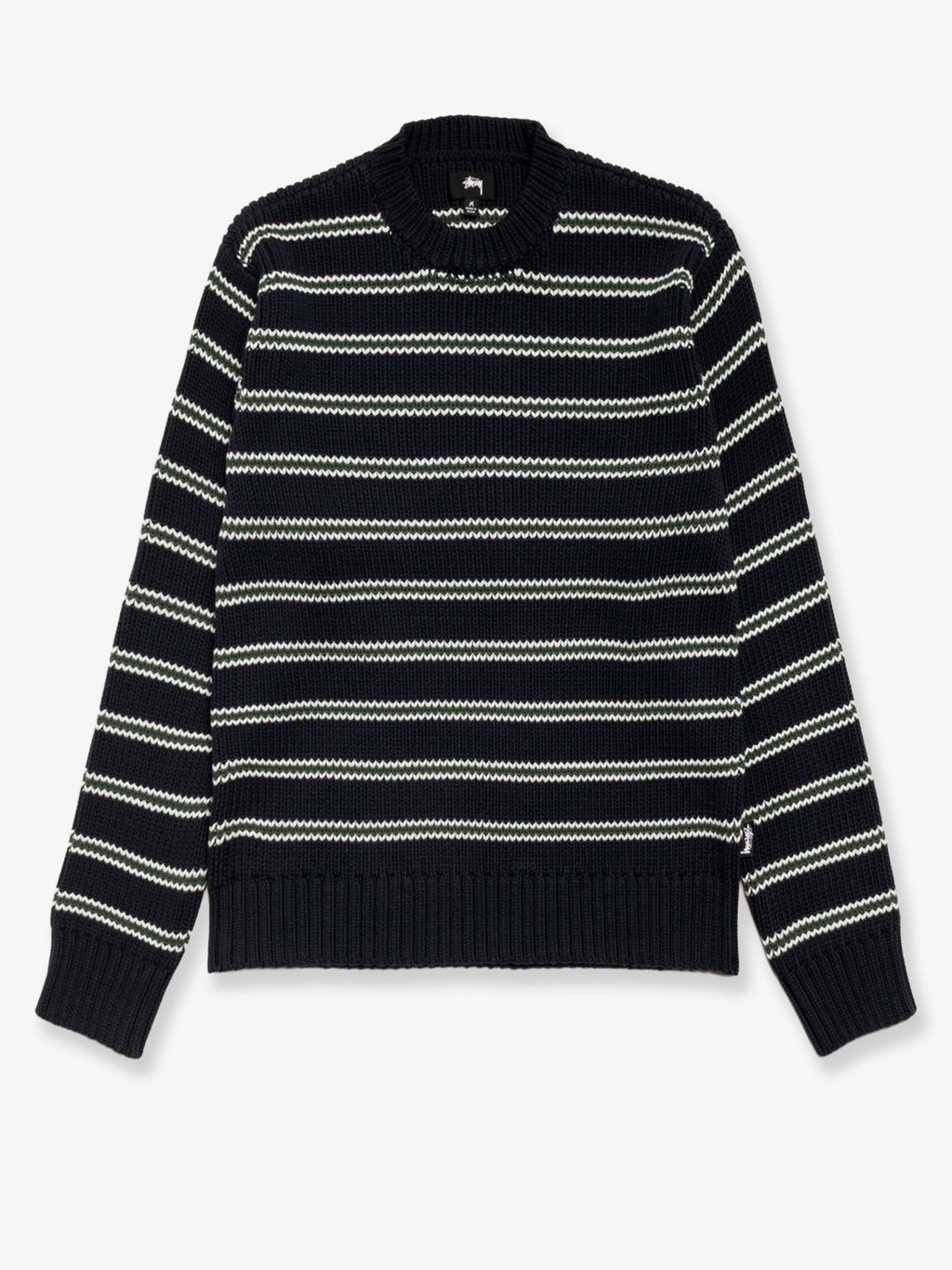Stussy Stripe Crew Cotton Blend Sweater