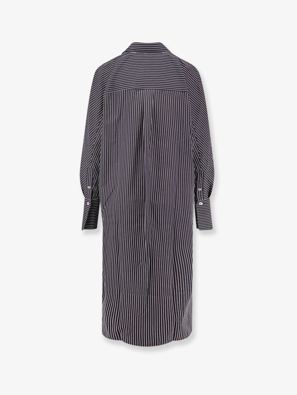 Toteme Striped Kimono-Sleeve Shirtdress