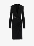 Versace Crepe Mini Dress With V-Neckline