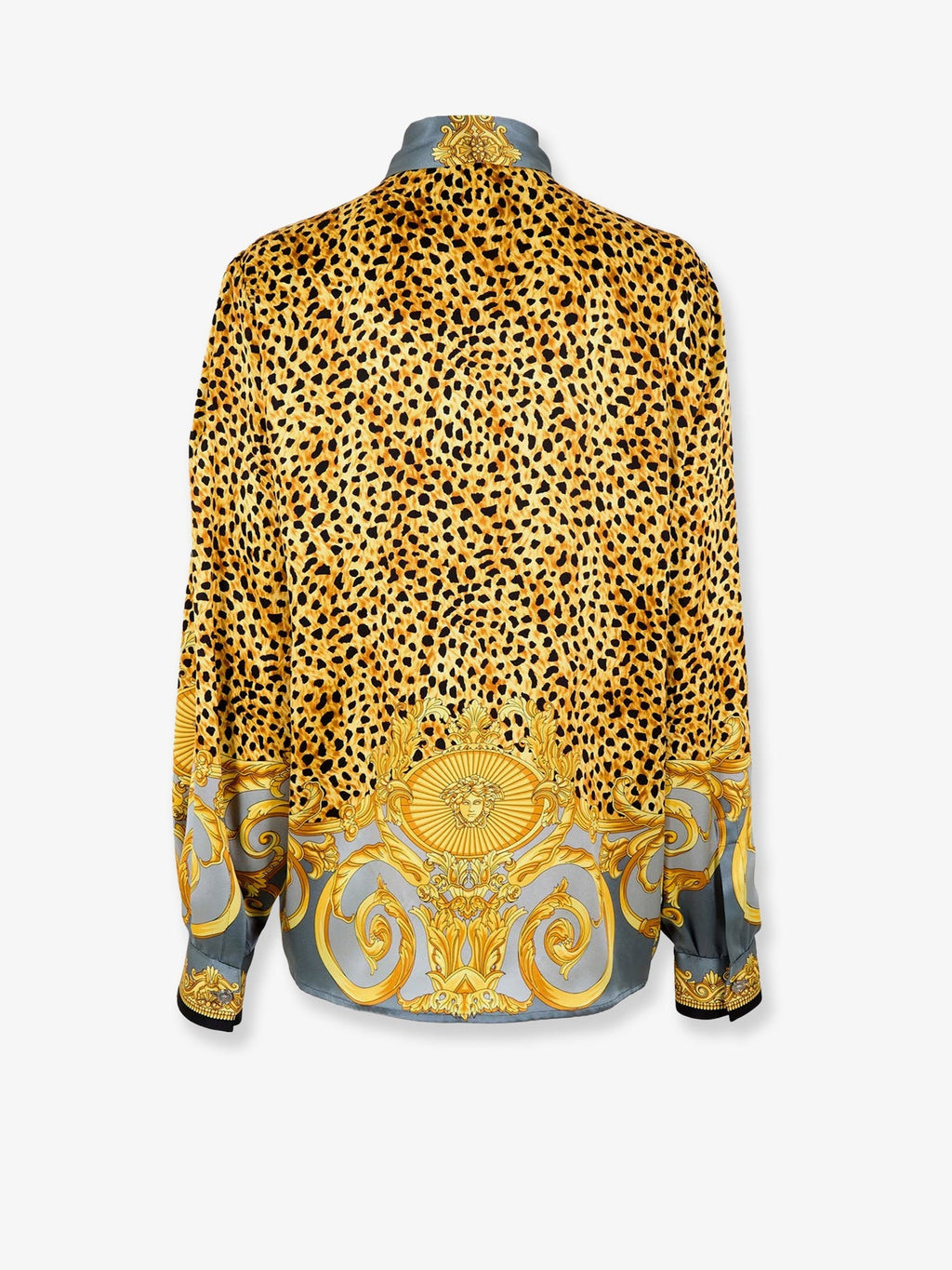 Versace Cheetah Foulard LavalliÃƒÆ’Ã†â€™Ãƒâ€šÃ‚Â¨re Silk Shirt