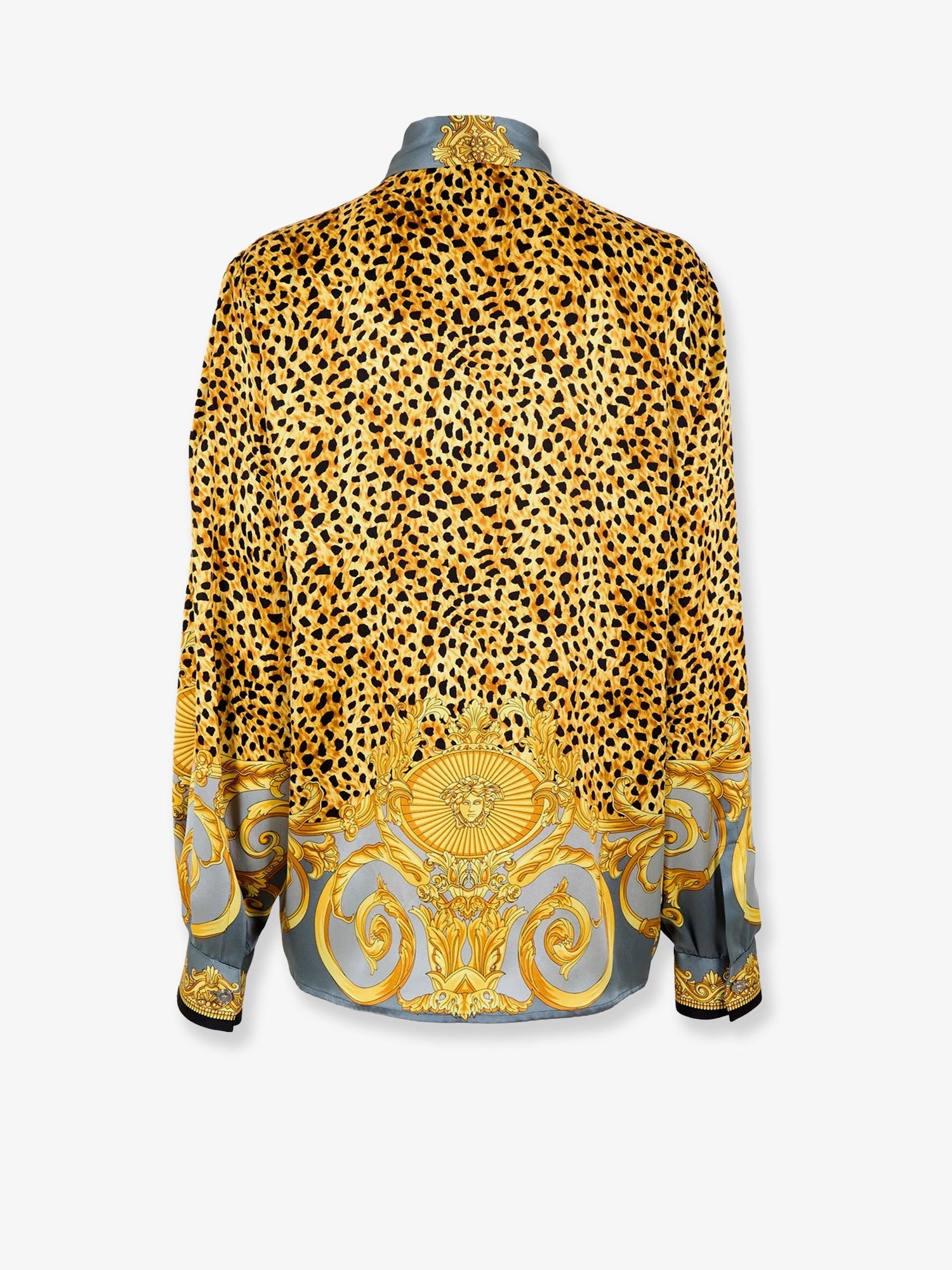 Versace Cheetah Foulard LavalliÃƒÆ’Ã†â€™Ãƒâ€šÃ‚Â¨re Silk Shirt