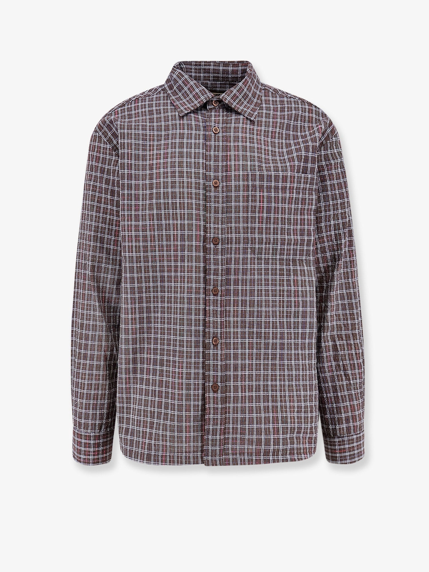 Woodbird Wbbuzo Chuck Cotton Blend Shirt With Check Print