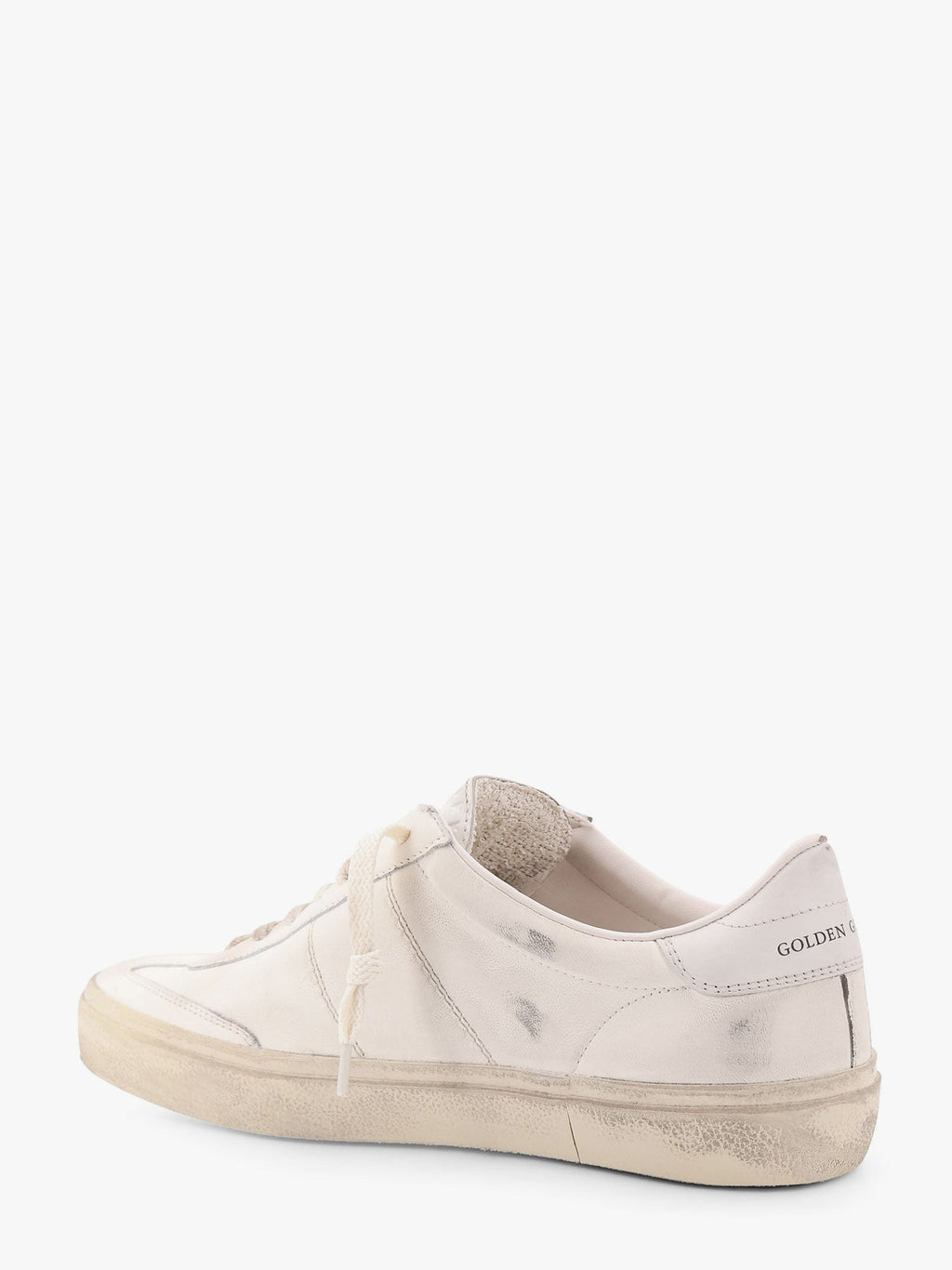 Golden Goose Deluxe Brand Soul Star Leather Low-Top Sneakers With Used Effect