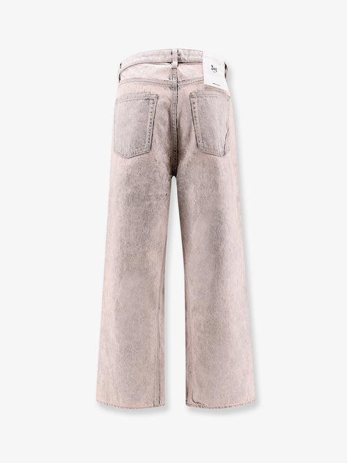 3X1 Denim Jeans With Bleached Pattern