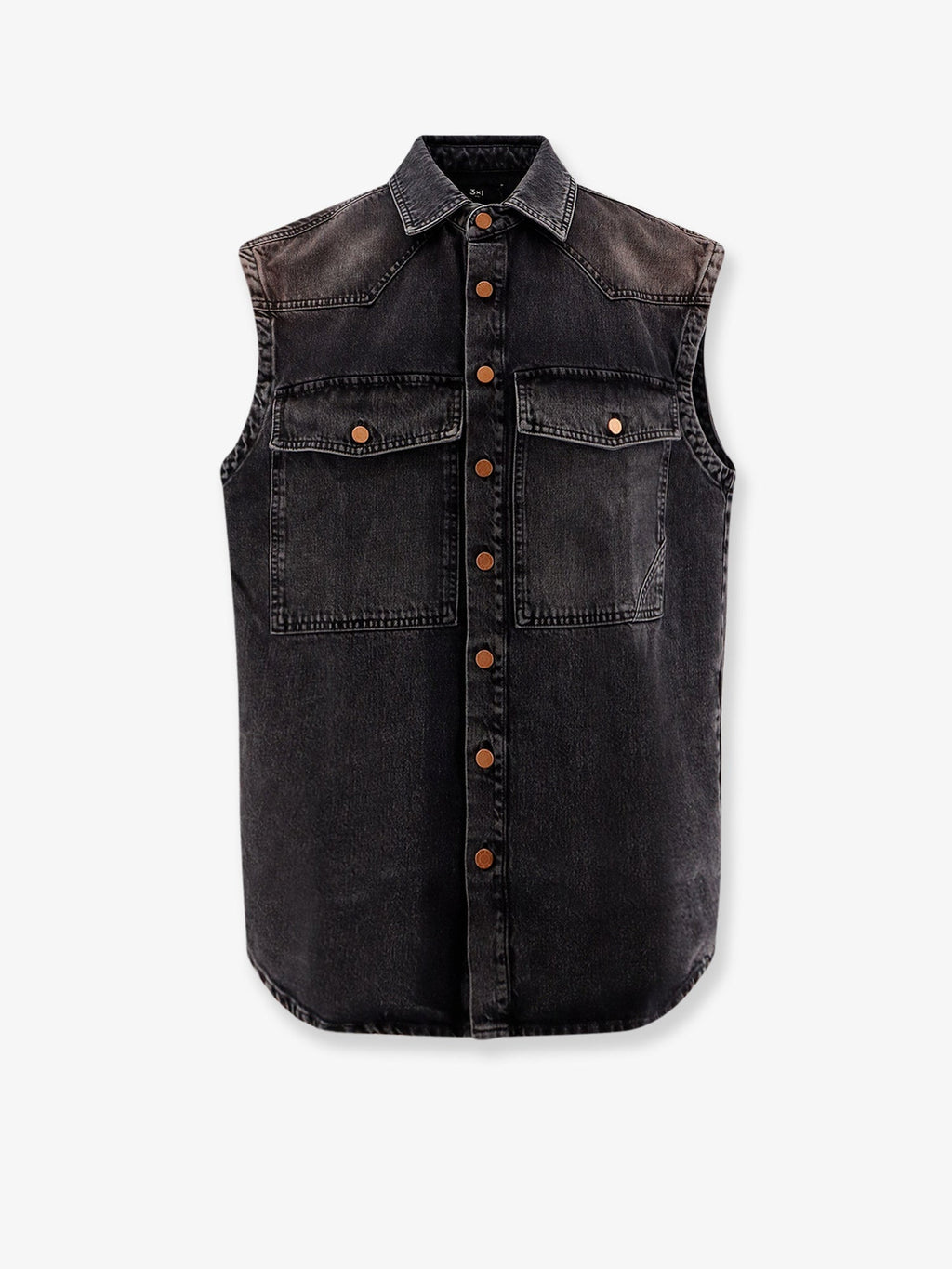 3X1 Black Denim Oversize Shirt