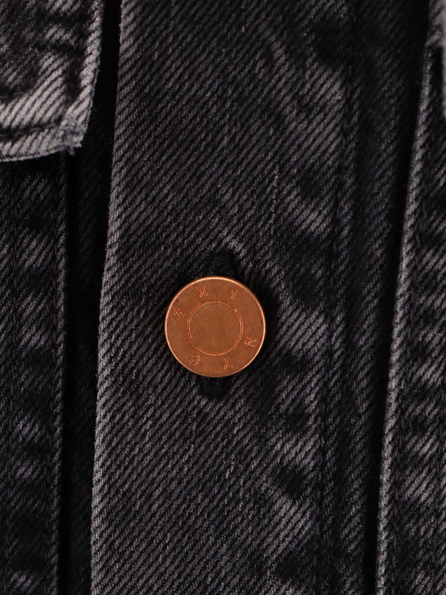 3X1 Black Denim Oversize Shirt