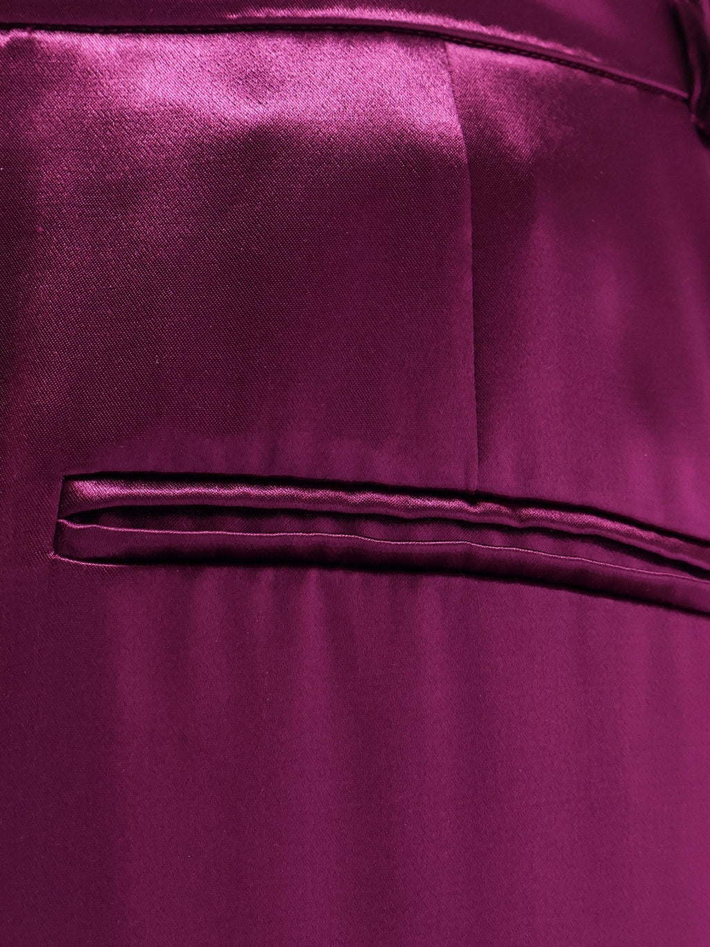 Alberta Ferretti Satin Trousers With Pinces
