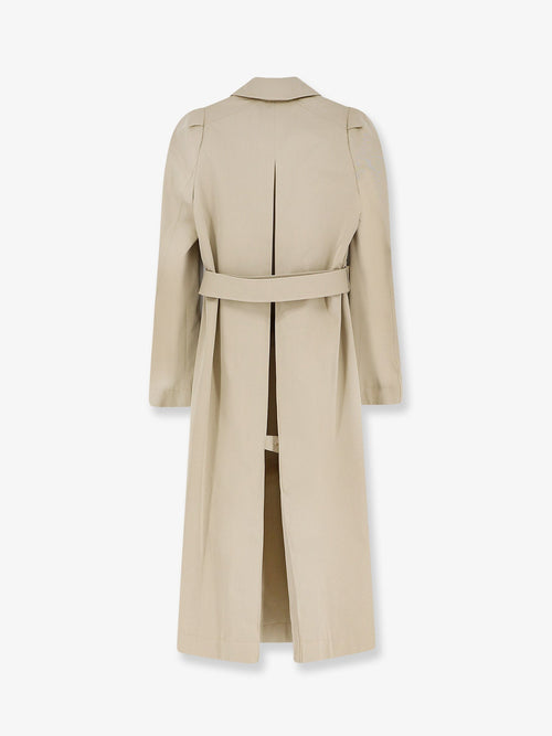 Alexander Mcqueen Cotton Trench With Puff Sleeves