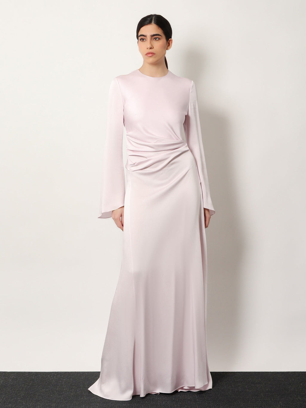 Alexander Mcqueen Long Dress With Drapery