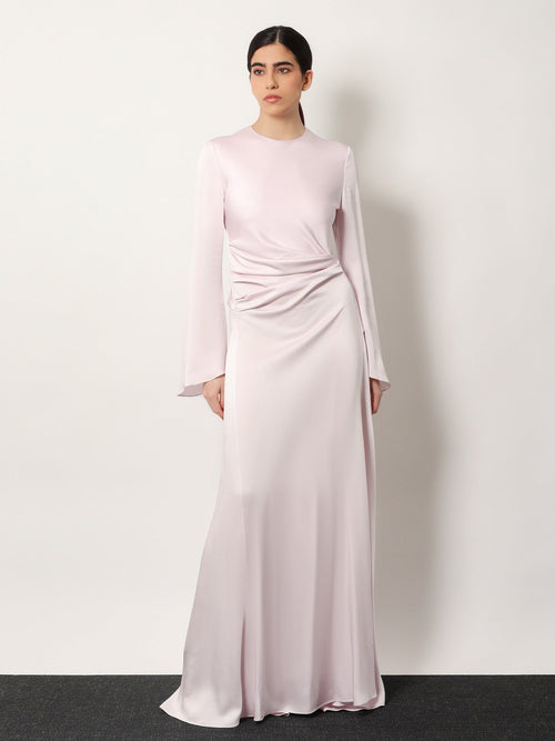 Alexander Mcqueen Long Dress With Drapery