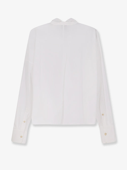 Alysi Cotton Shirt With Bow