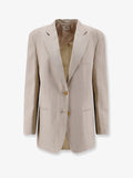 Alysi Viscose And Linen Blazer