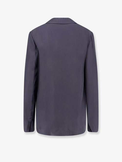 Alysi Double-Breasted Silk Blazer