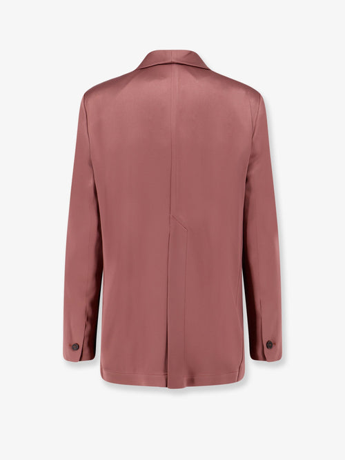 Alysi Single-Breasted Satin Blazer