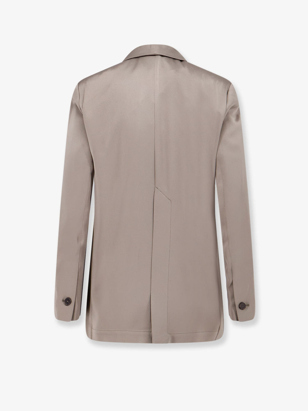 Alysi Single-Breasted Satin Blazer