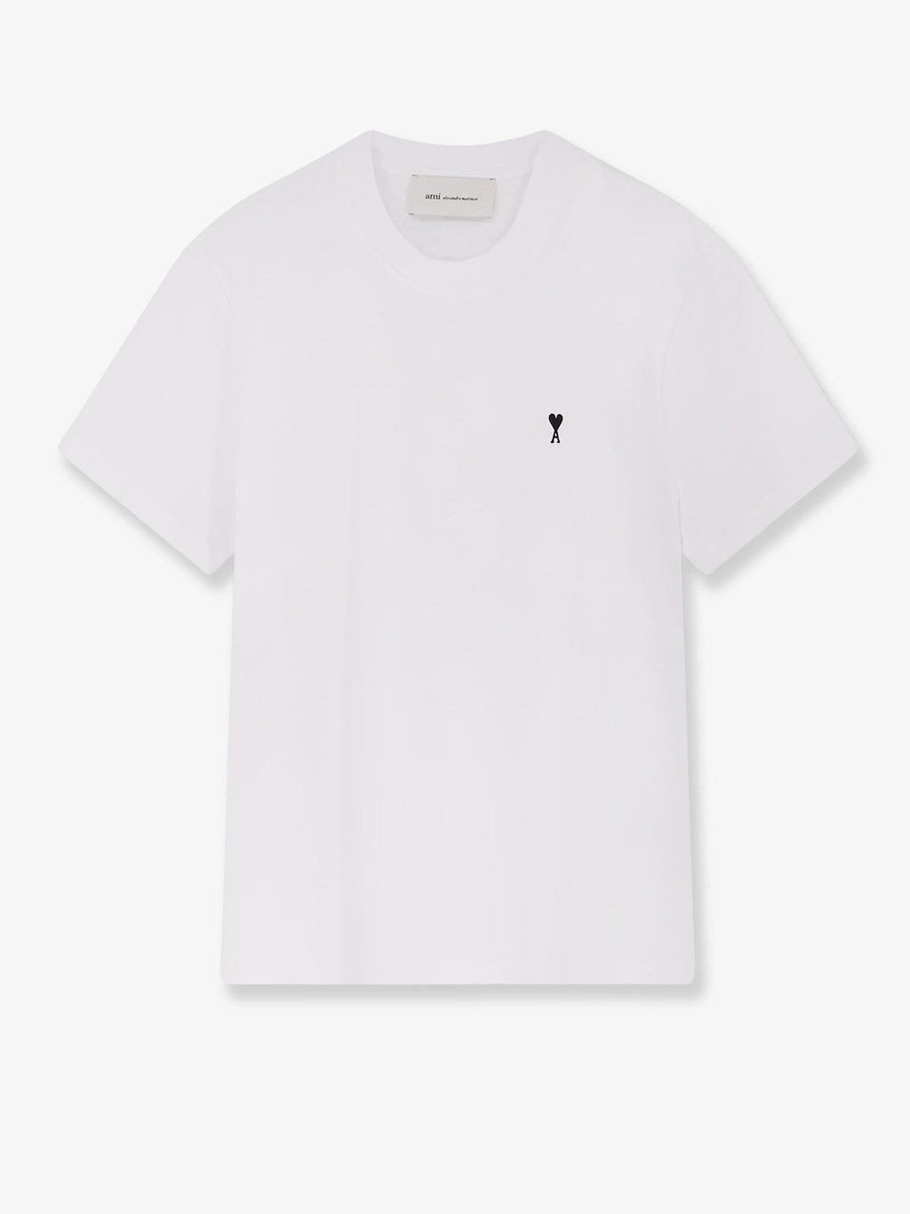 Ami Paris Cotton T-Shirt With Contrasting Embroidery