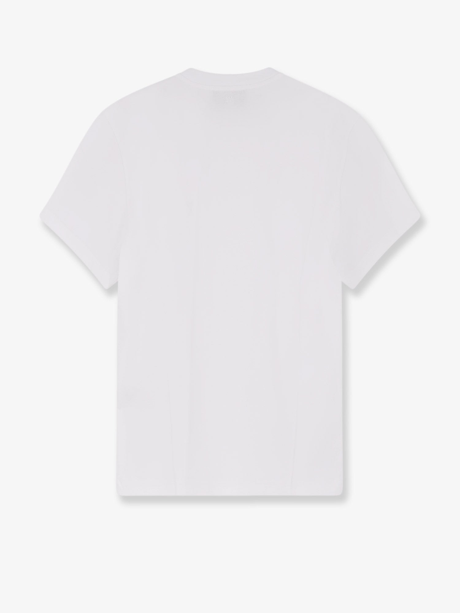 Ami Paris Cotton T-Shirt With Contrasting Embroidery