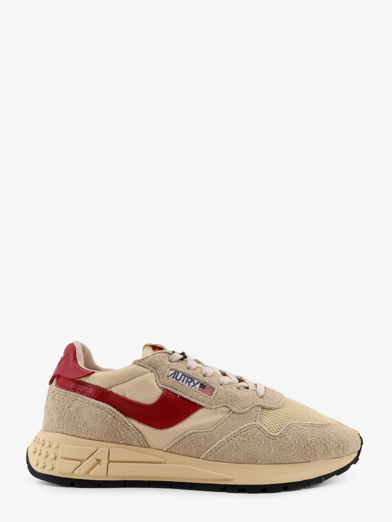 Autry Suede And Mesh Sneakers With Logo On The Side
