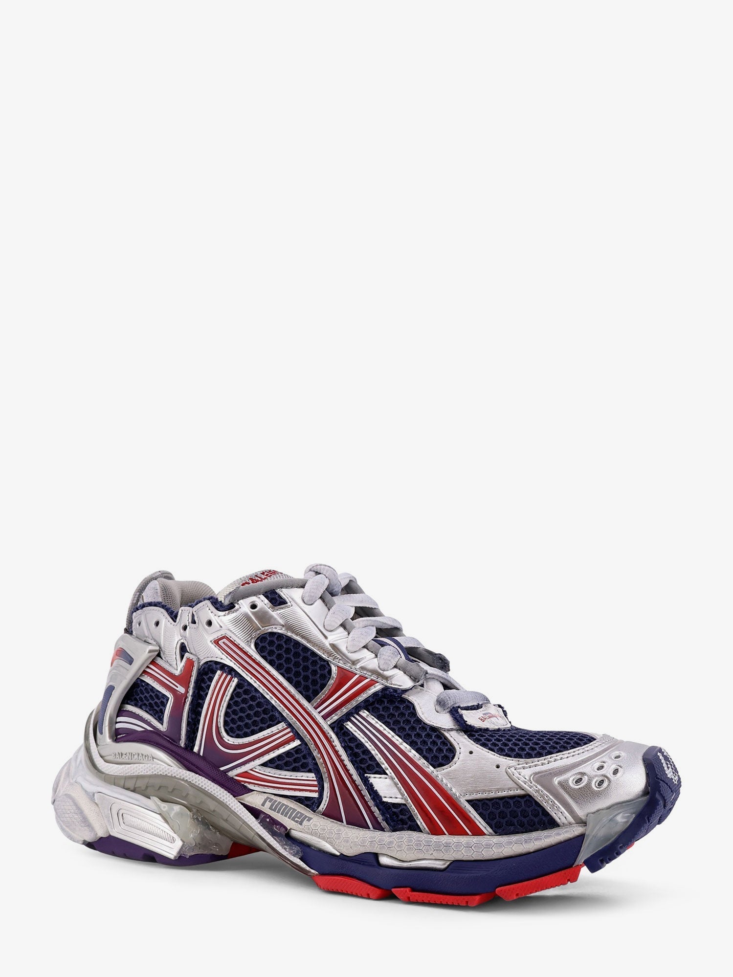 Balenciaga Mesh And Nylon Runner Sneakers