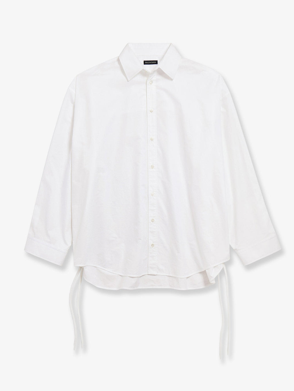 Balenciaga Lace-Up Cotton Shirt