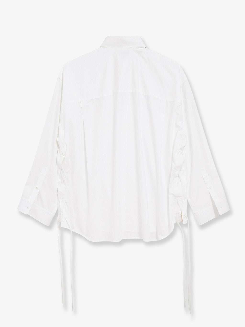 Balenciaga Lace-Up Cotton Shirt