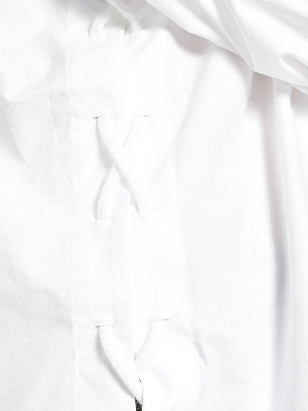 Balenciaga Lace-Up Cotton Shirt
