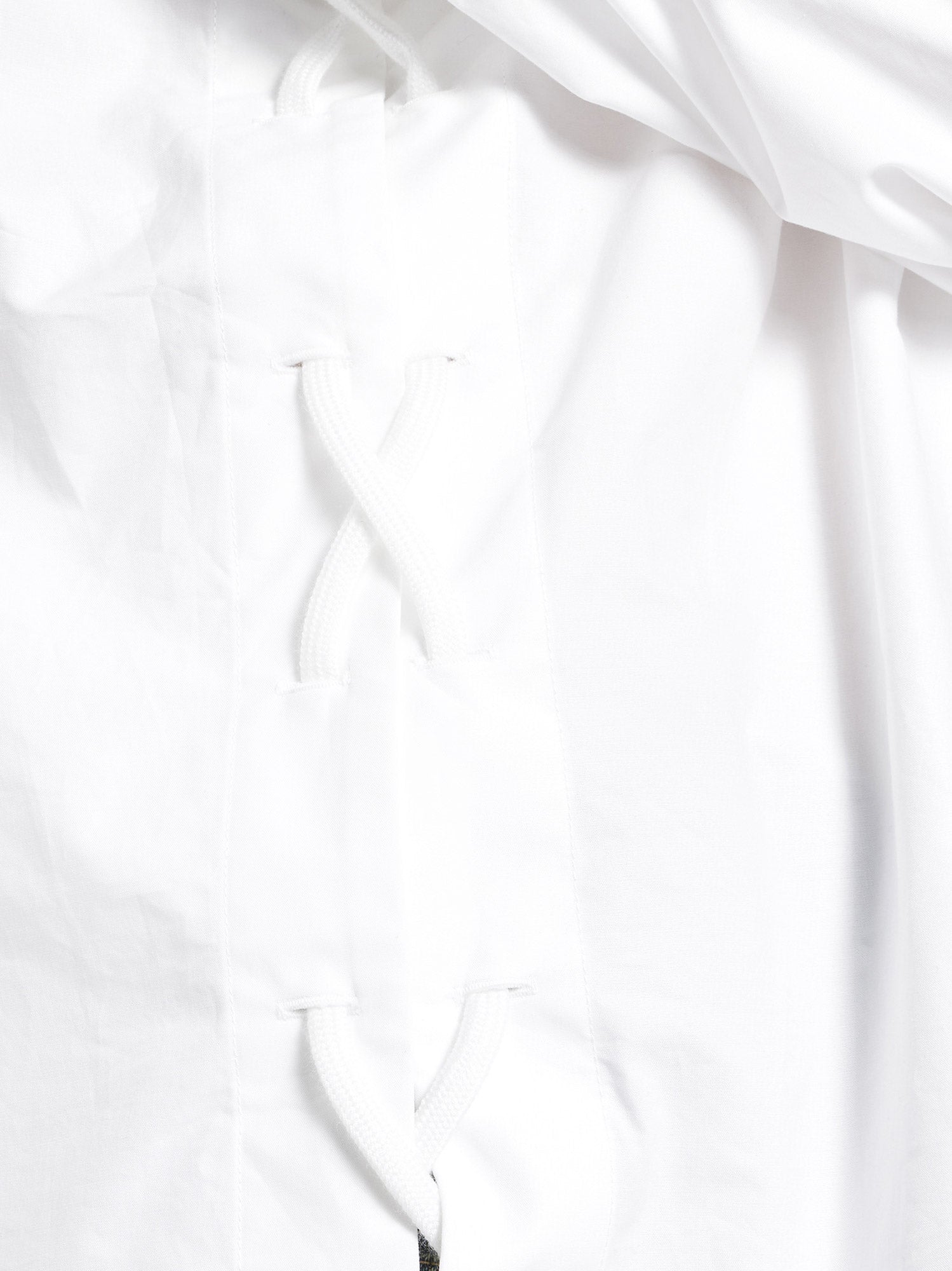 Balenciaga Lace-Up Cotton Shirt